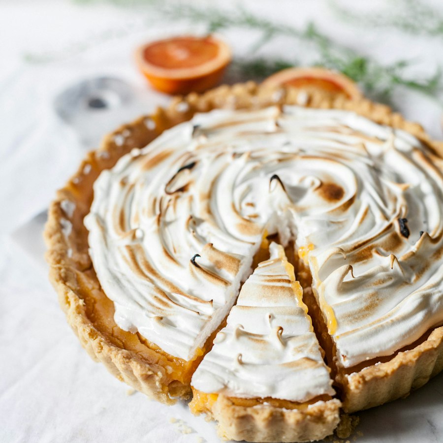 Limonlu Beze Tart